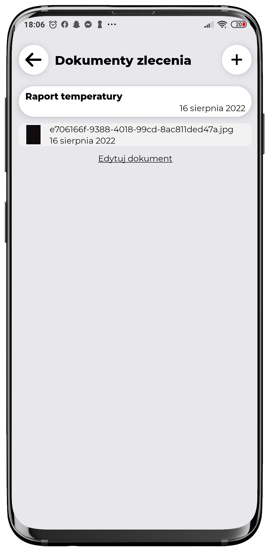 Sydig - Documents in the mobile application